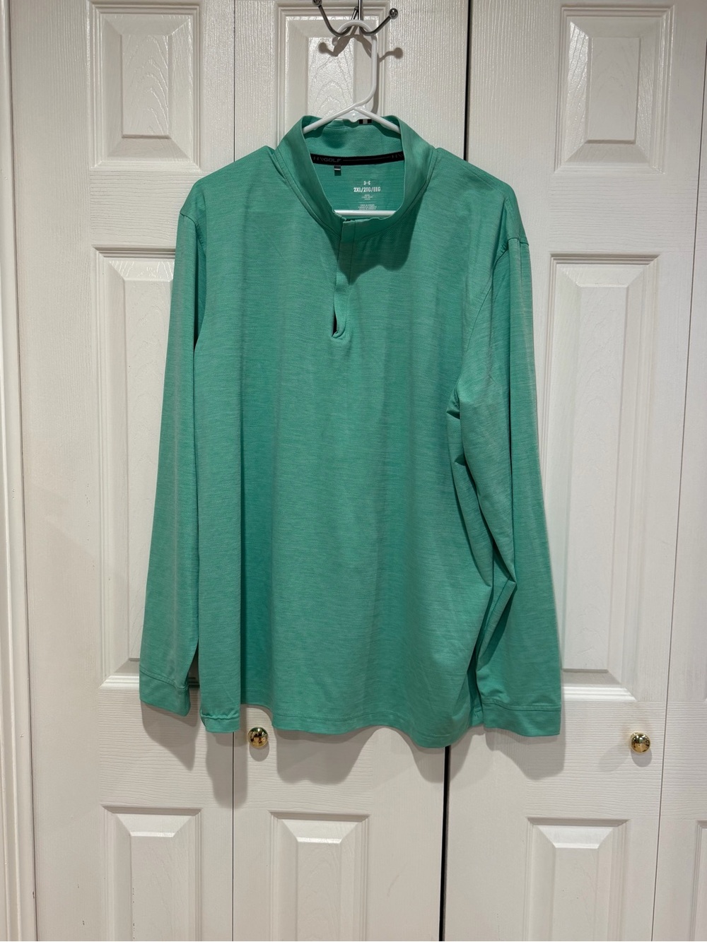 Under Armour Men's Mint Green Quarter-Zip Pullover